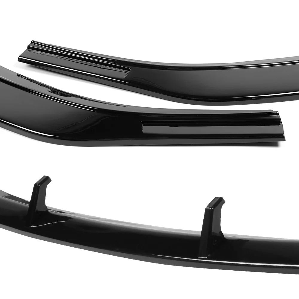 For 2024-2025 Hyundai Sonata N-Line Front Bumper Splitter Spoiler Lip 5PCS -Painted Black - Image 4