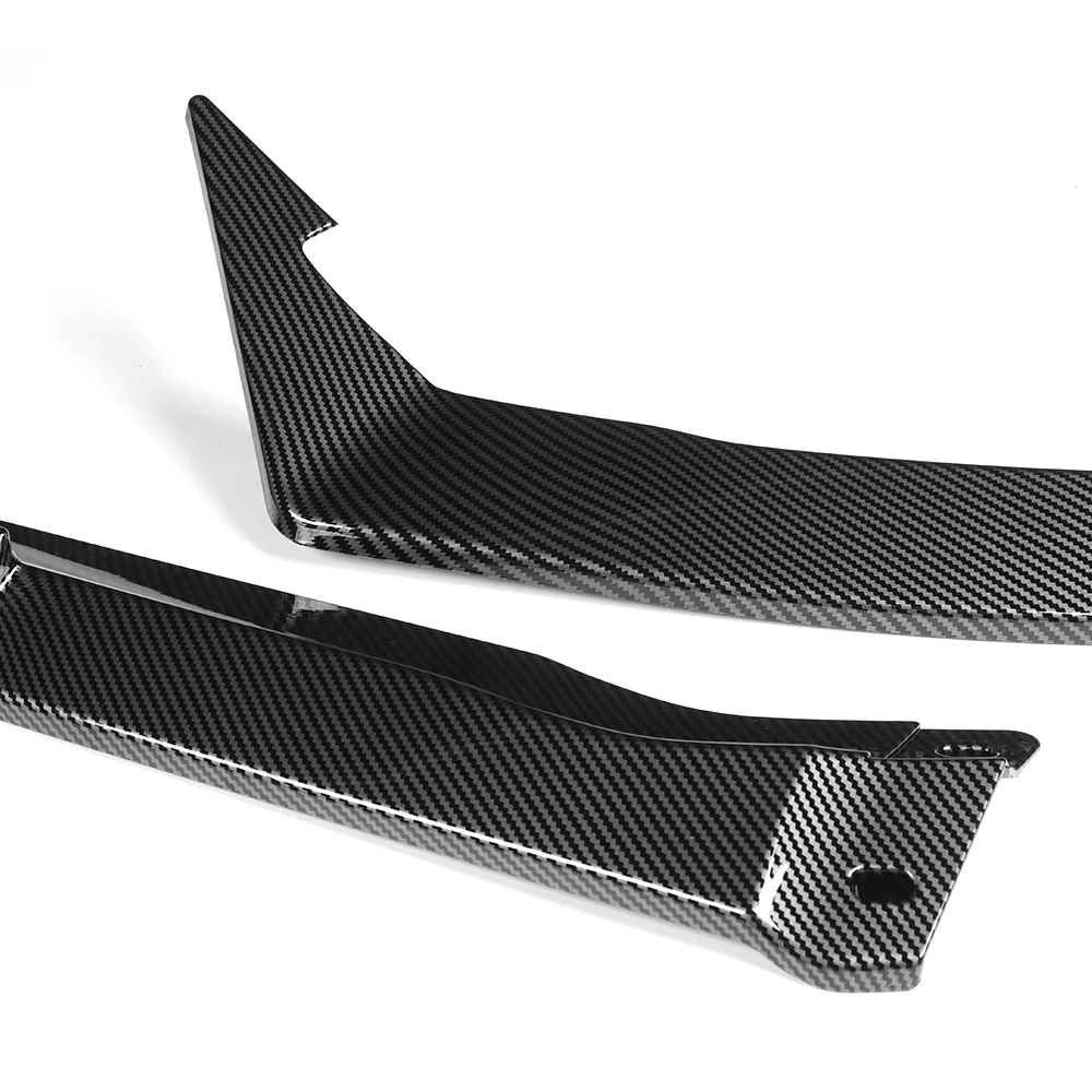 For 2024-2025 Nissan Sentra Front Bumper Splitter Spoiler Lip 5PCS -Carbon Fiber Look Painted - Image 3