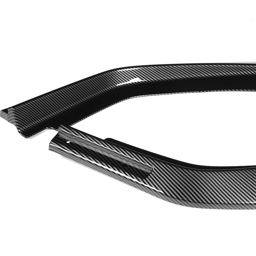 For 2024-2025 Nissan Sentra Front Bumper Splitter Spoiler Lip 5PCS -Carbon Fiber Look Painted - Image 4