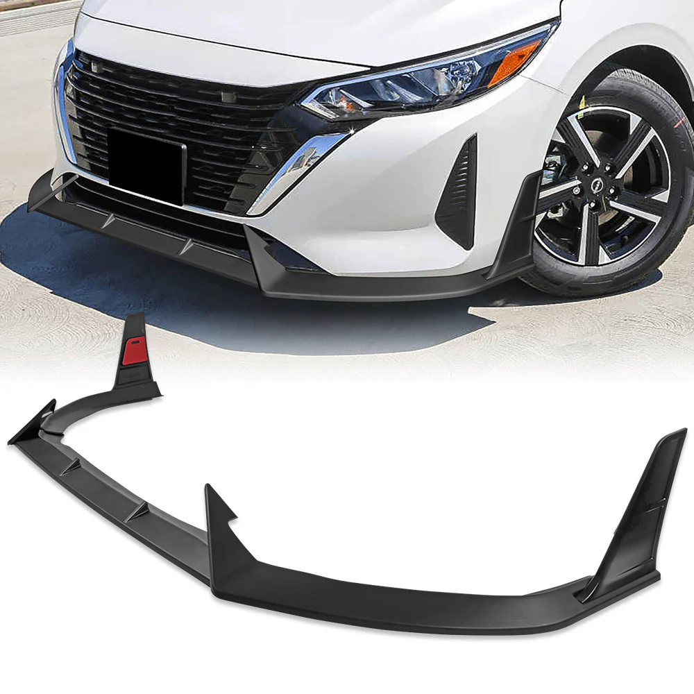 For 2024-2025 Nissan Sentra Front Bumper Splitter Spoiler Lip 5PCS -Unpainted Matte Black - Image 7