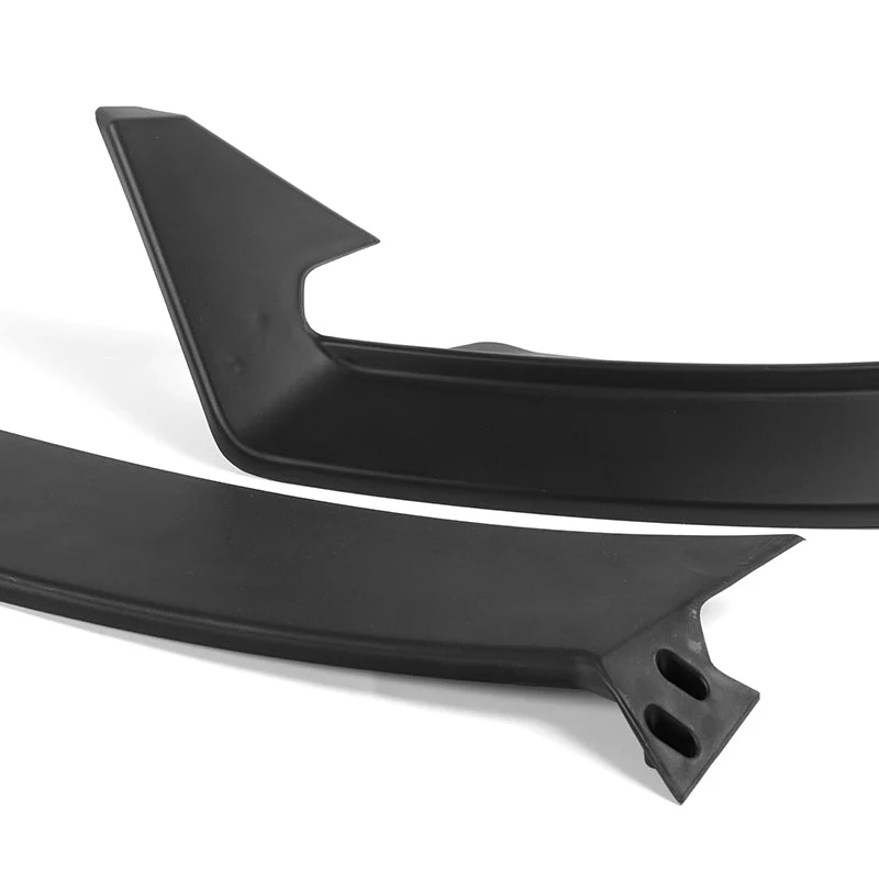 For 2024-2025 Tesla Model 3 Sedan Matte Black Front Bumper Body Splitter Spoiler Lip 3PCS - Image 2