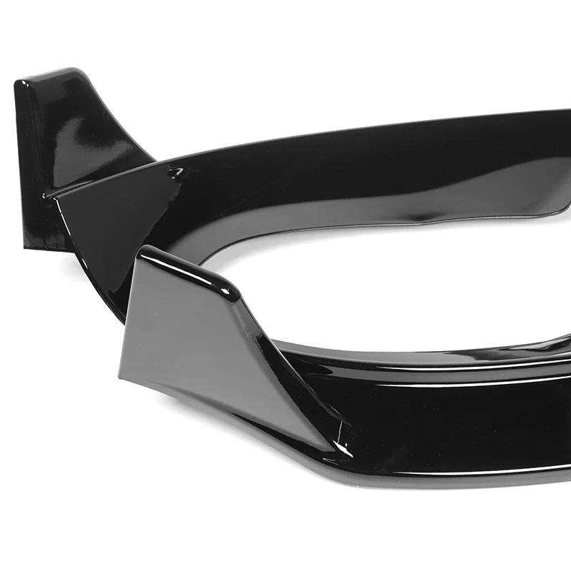 For 2024-2025 Tesla Model 3 Sedan Painted Black Front Bumper Body Splitter Spoiler Lip 3PCS - Image 2