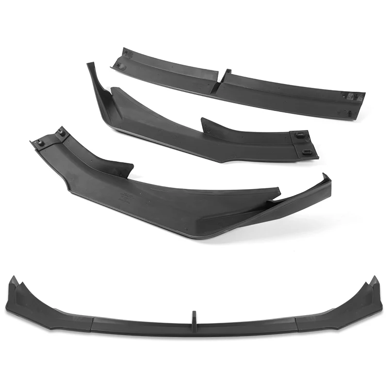 For 2021-2025 BMW M3 M4 G80 G82 G83 Matte Black Front Bumper Body Splitter Spoiler Lip 3PCS - Image 4