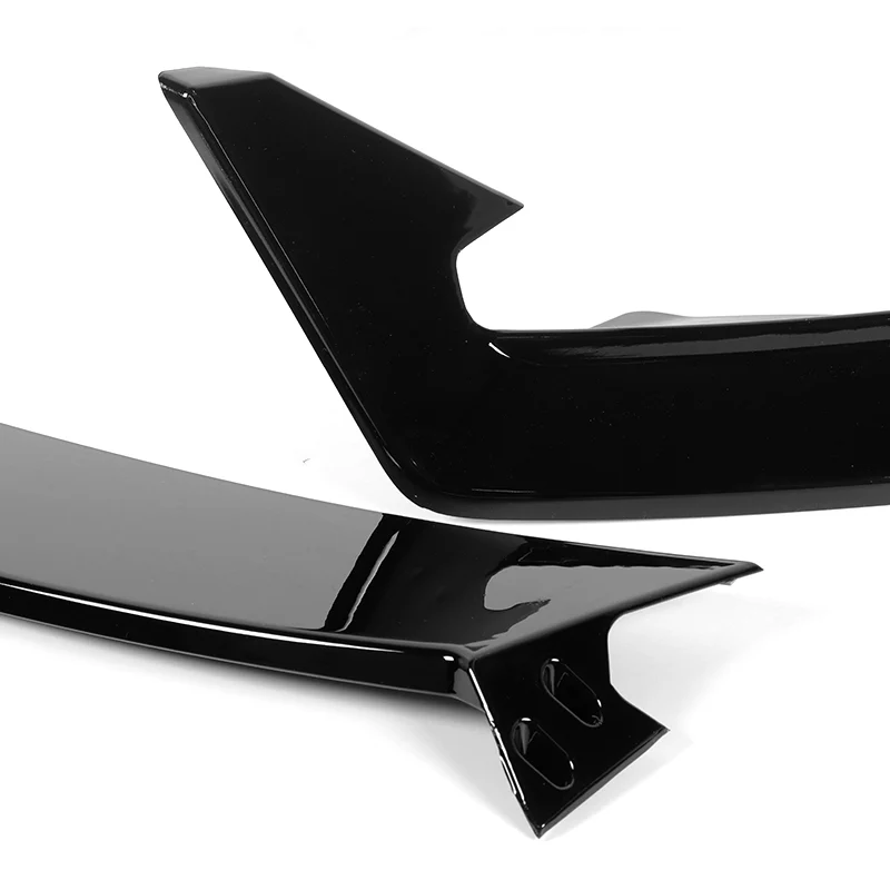For 2024-2025 Tesla Model 3 Sedan Painted Black Front Bumper Body Splitter Spoiler Lip 3PCS - Image 3