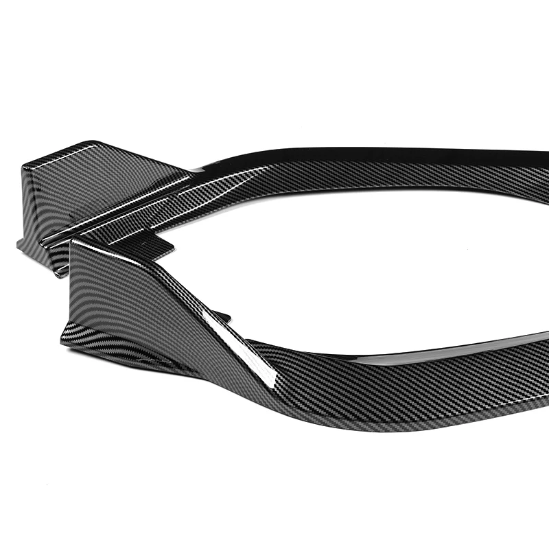 For 2025-2026 Honda Civic Sedan Hatchback Front Bumper Lip Spoiler Splitter -Carbon Fiber Look - Image 4