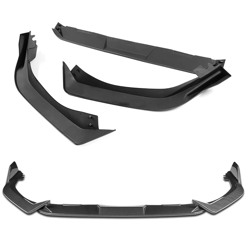 For 2025-2026 Honda Civic Sedan Hatchback Front Bumper Lip Spoiler Splitter -Carbon Fiber Look - Image 5