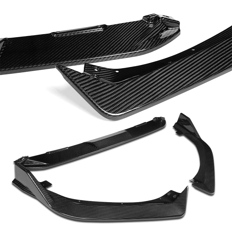 STP-Style For 2025-2026 Honda Civic Sedan Hatchback Front Bumper Lip Spoiler Splitter -Real Carbon Fiber - Image 4