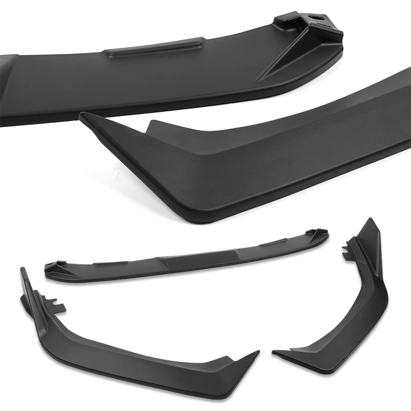 For 2025-2026 Honda Civic Sedan Hatchback Front Bumper Lip Spoiler Splitter -Unpainted Black - Image 2