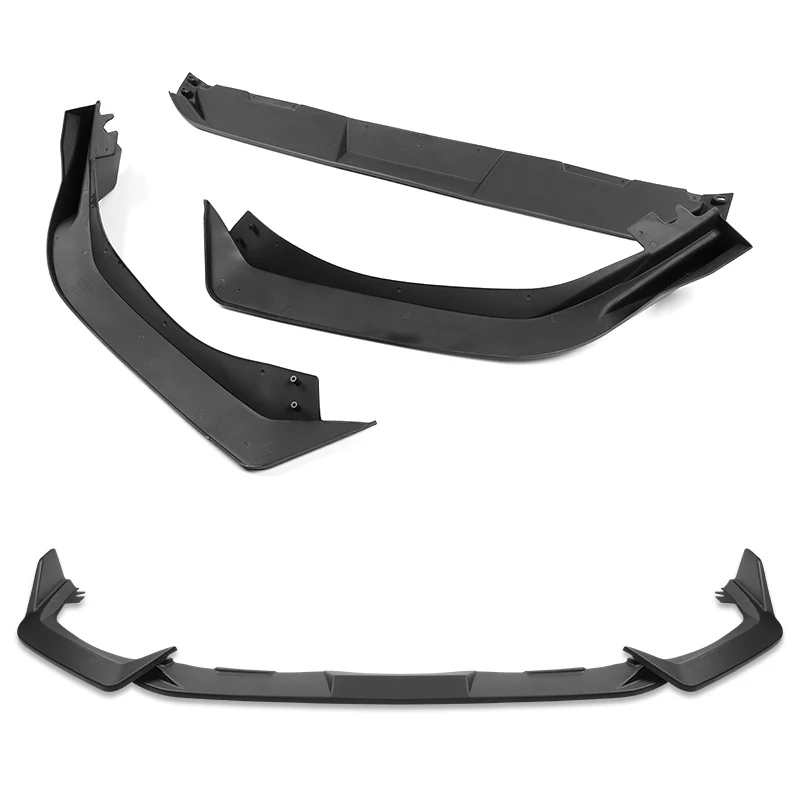 For 2025-2026 Honda Civic Sedan Hatchback Front Bumper Lip Spoiler Splitter -Unpainted Black - Image 4