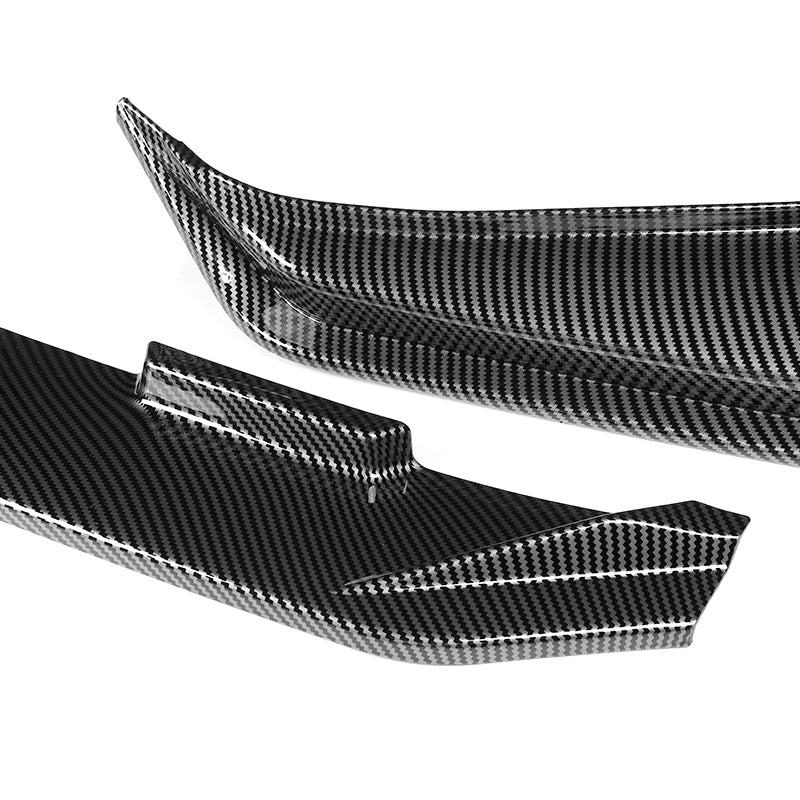 For 2025-2026 Toyota Camry SE XSE Front Bumper Splitter Spoiler Lip 3PCS -Carbon Fiber Look - Image 2