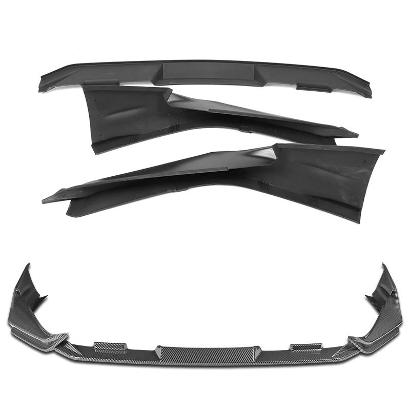 For 2025-2026 Toyota Camry SE XSE Front Bumper Splitter Spoiler Lip 3PCS -Carbon Fiber Look - Image 4