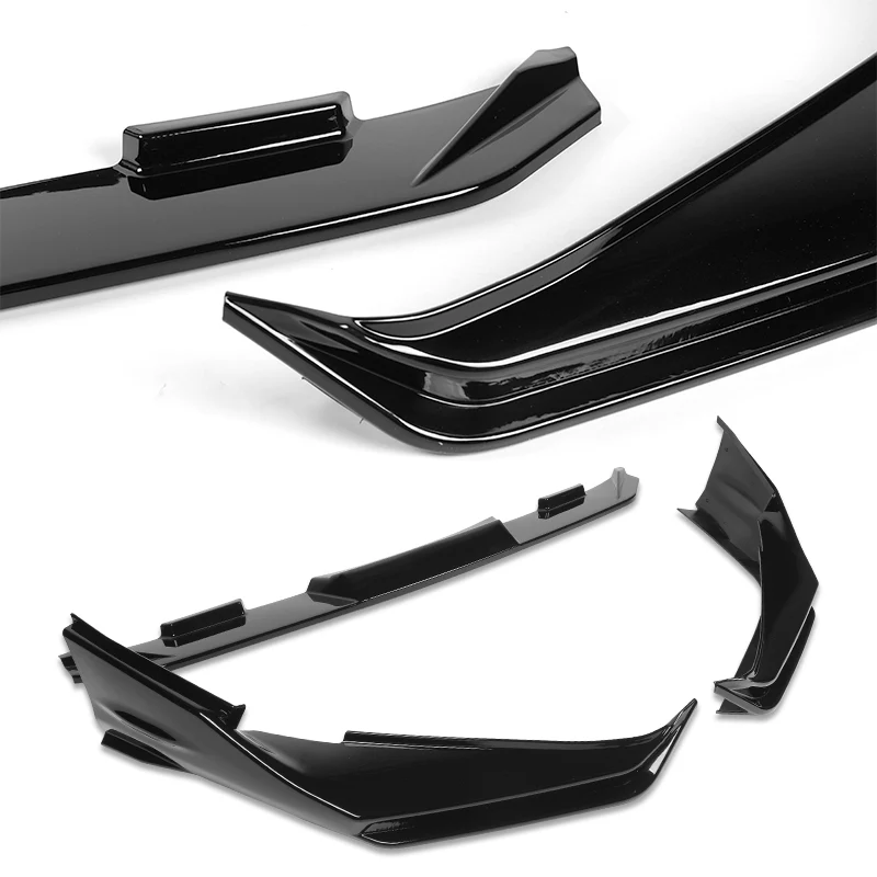 For 2025-2026 Toyota Camry SE XSE Front Bumper Splitter Spoiler Lip 3PCS -Painted Black - Image 4