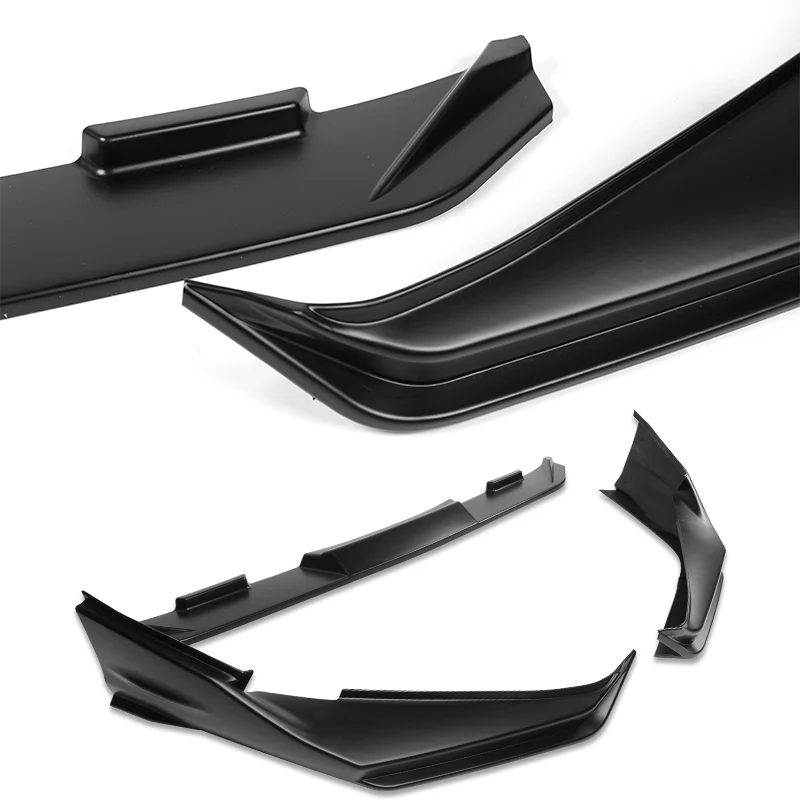 For 2025-2026 Toyota Camry SE XSE Front Bumper Splitter Spoiler Lip 3PCS -Unpainted Matte Black - Image 4