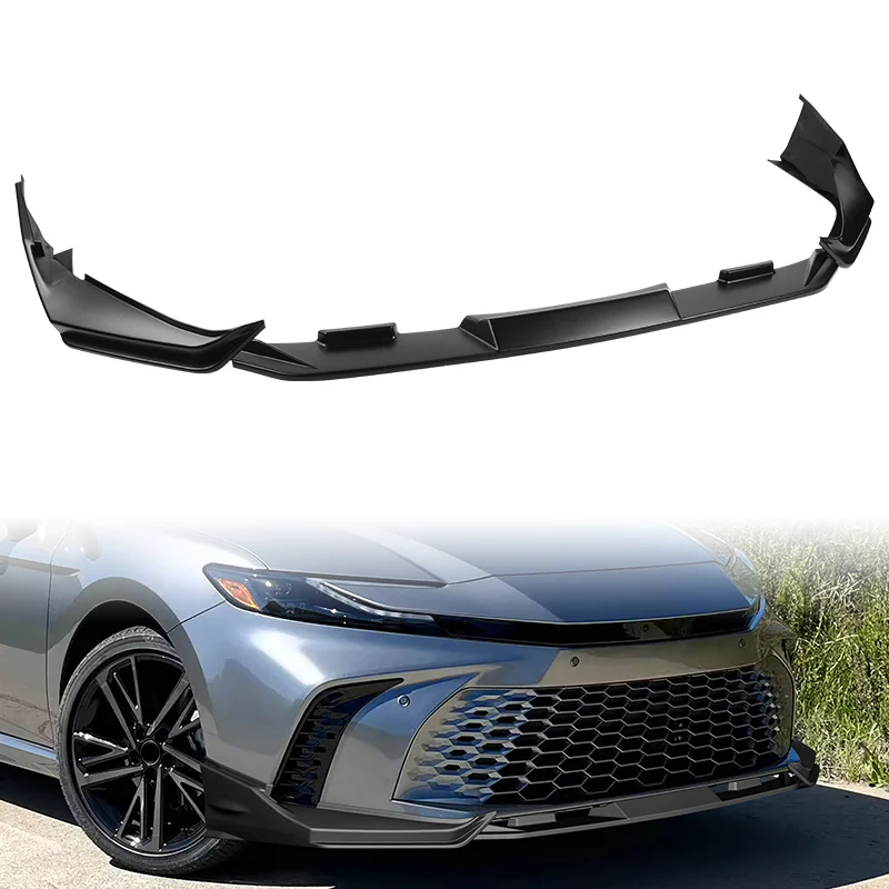 For 2025-2026 Toyota Camry SE XSE Front Bumper Splitter Spoiler Lip 3PCS -Unpainted Matte Black - Image 5