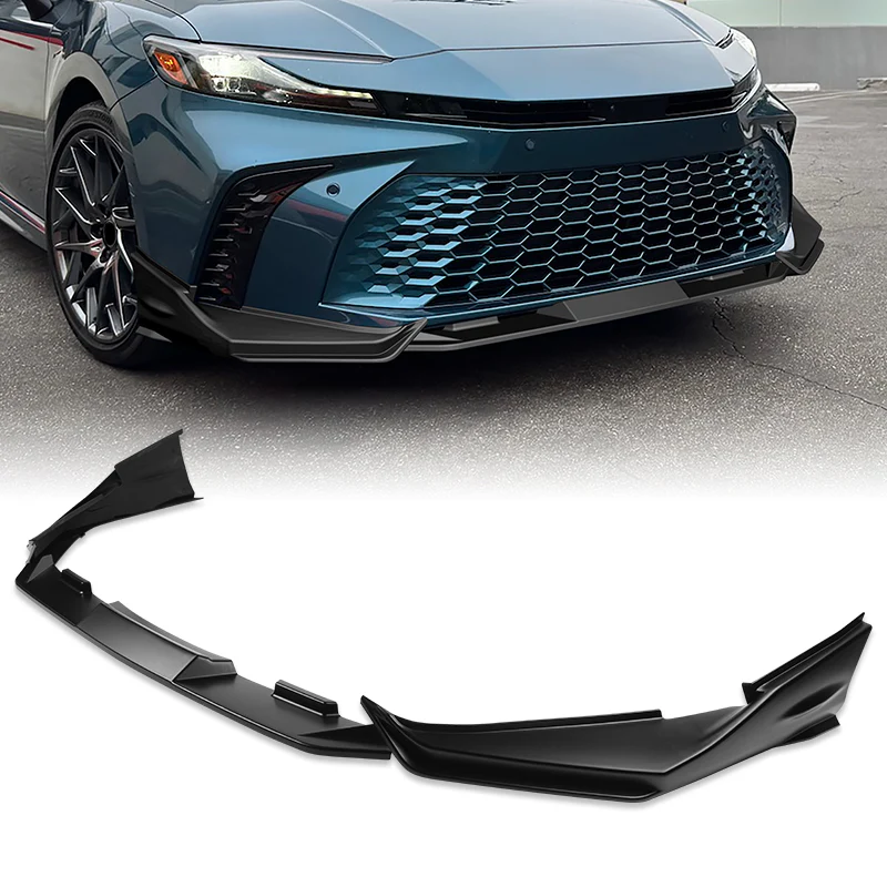 For 2025-2026 Toyota Camry SE XSE Front Bumper Splitter Spoiler Lip 3PCS -Unpainted Matte Black - Image 6