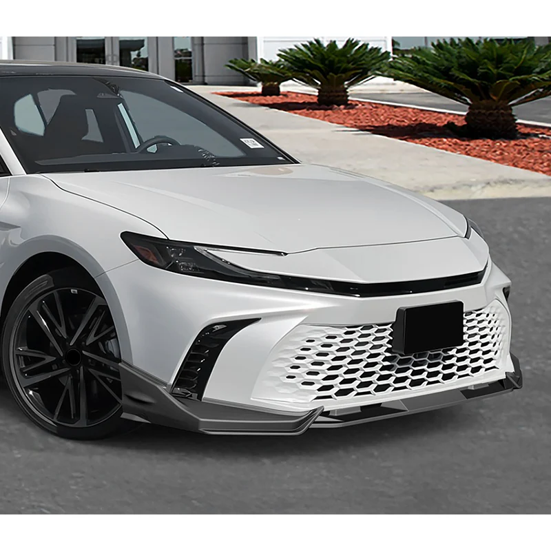 For 2025-2026 Toyota Camry SE XSE Front Bumper Splitter Spoiler Lip 3PCS -Unpainted Matte Black - Image 8