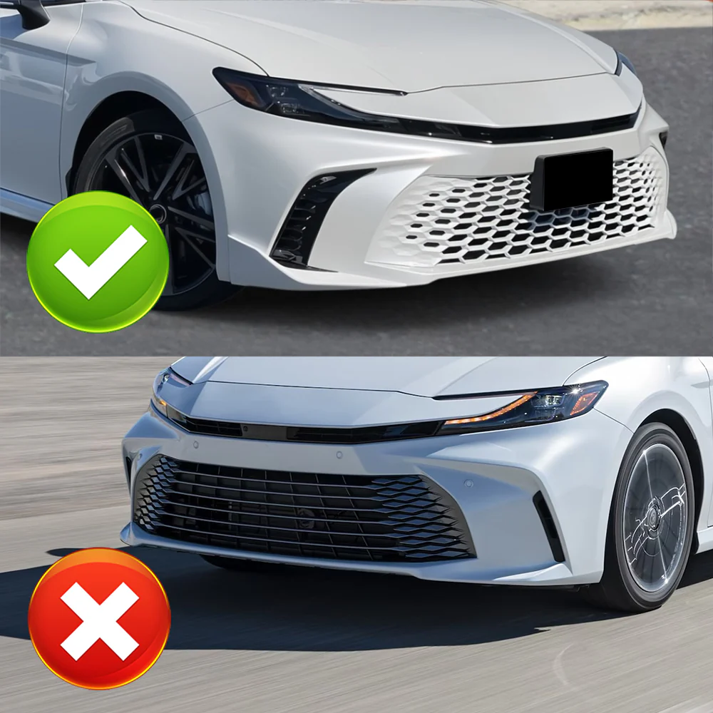 For 2025-2026 Toyota Camry SE XSE Front Bumper Splitter Spoiler Lip 3PCS -Unpainted Matte Black - Image 9
