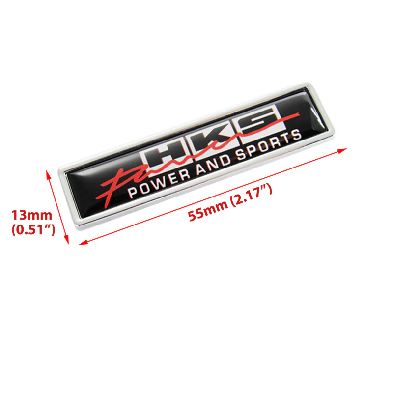 For 2PCS HKS Luxury Auto Car Body Fender Metal Emblem Badge Sticker Decal - Image 3