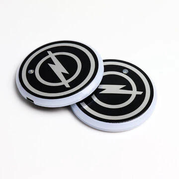 For 350Z Switchable 7 Color LED Cup Holder Car Button Mat Atmosphere Light 2PCS - Image 4