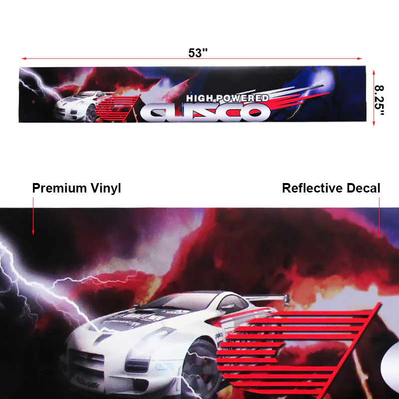 For 53" x 8" CUSCO Car Window Windshield Non-Fading Vinyl Banner Decal Sticker - Image 2