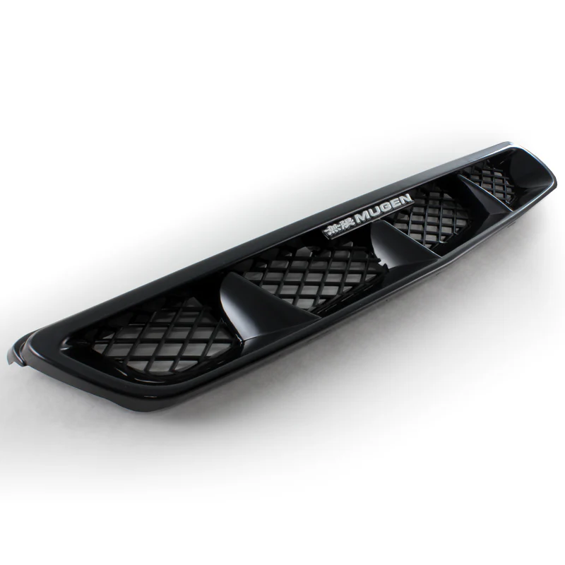 For 96-98 HONDA CIVIC 2/3/4DR Mugen Black Front Hood Mesh Sport ABS Grille Grill - Image 7