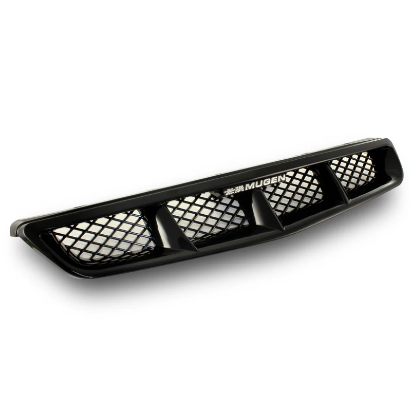 For 99-00 HONDA CIVIC 2/3/4DR Mugen Black Front Hood Mesh Sport ABS Grille Grill - Image 5