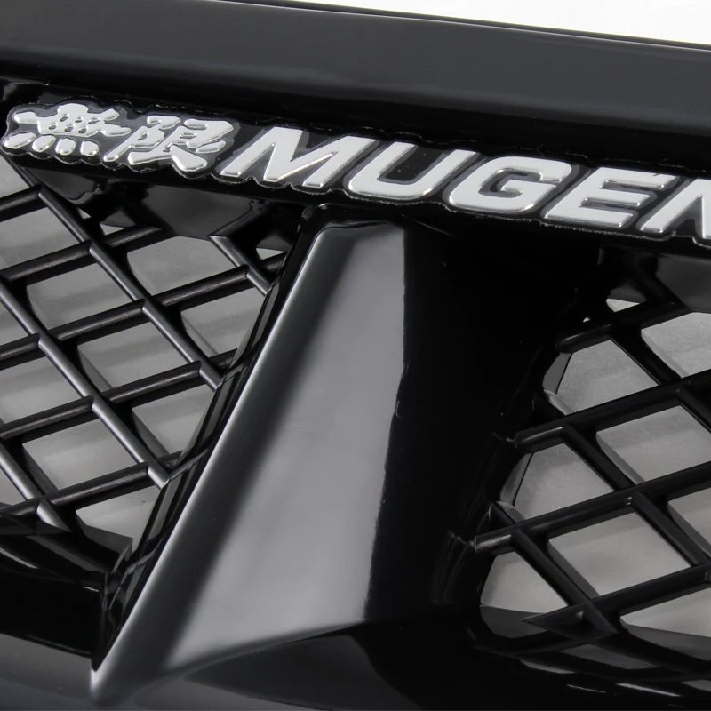 For 99-00 HONDA CIVIC 2/3/4DR Mugen Black Front Hood Mesh Sport ABS Grille Grill - Image 6