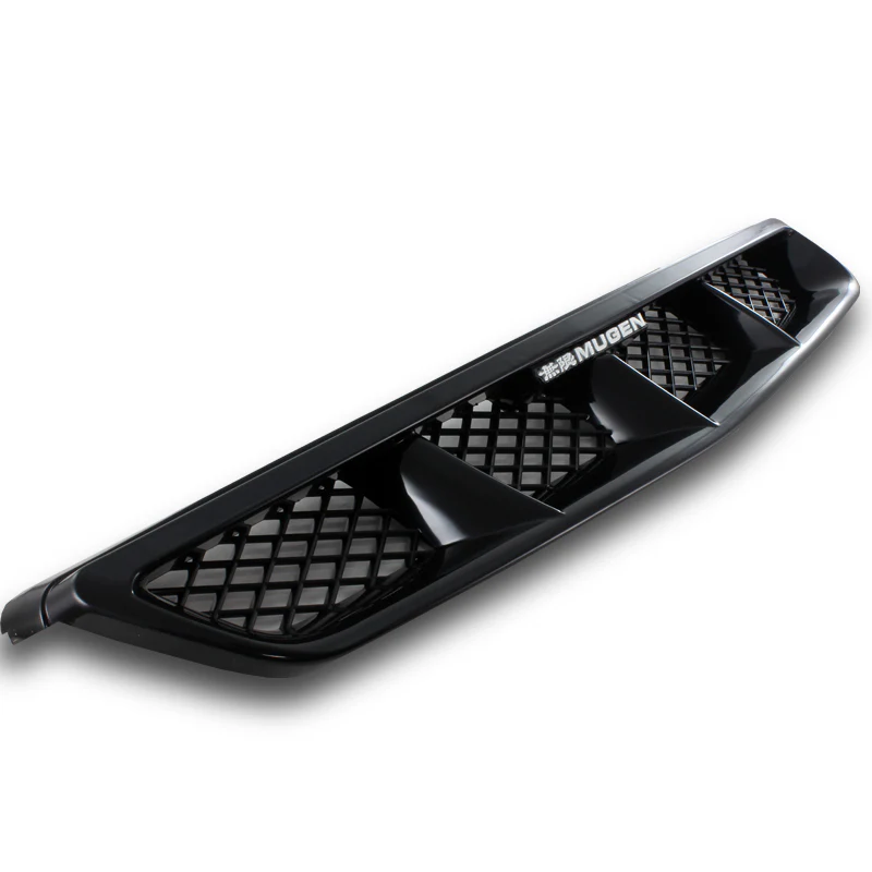 For 99-00 HONDA CIVIC 2/3/4DR Mugen Black Front Hood Mesh Sport ABS Grille Grill - Image 7