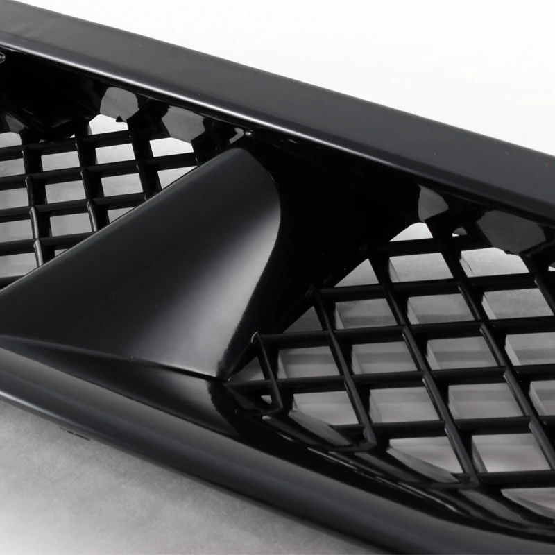 For 99-00 HONDA CIVIC 2/3/4DR Mugen Black Front Hood Mesh Sport ABS Grille Grill - Image 8
