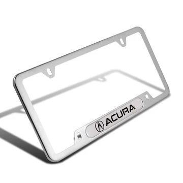 2PCS For ACURA Silver Metal Stainless Steel License Plate Frame MDX RDX TSX TL - Image 6