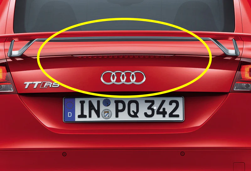 For 2007-2014 Audi TT MK2 LED High Level Center Reflector Stop Third 3RD Brake Light Cargo Lamp -Red Lens - Image 5
