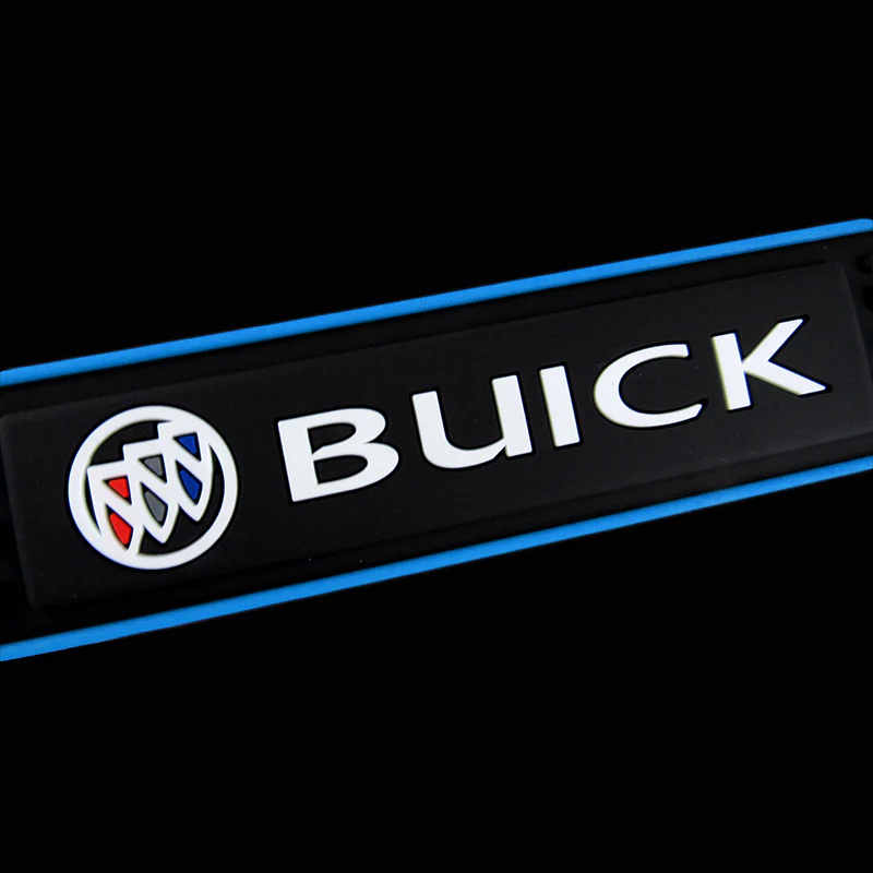 For Buick 4PCS Blue Border Rubber Car Door Scuff Sill Cover Panel Step Protector - Image 4