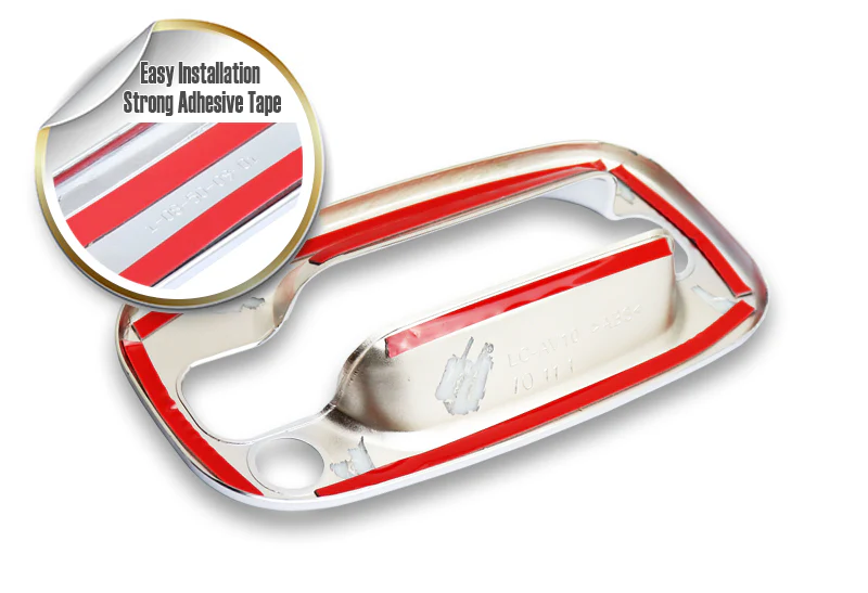 For 2000 - 2006 GMC Yukon XL 1500 2500 Chrome Exterior Door Pull Handle Bowl Cover Caps 4PCS - Image 2