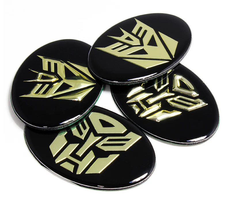 FOR CHRYSLER 300 300C FRONT HOOD TRANSFORMER DECEPTICONS STYLE GOLD EMBLEM BADGE - Image 3