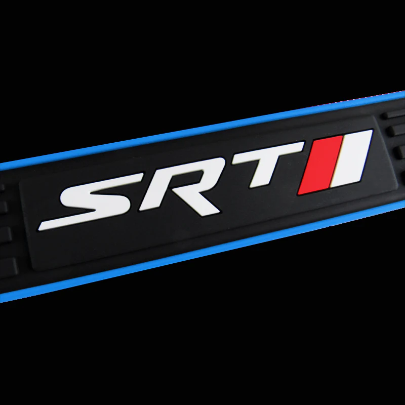 For Dodge SRT 4PCS Blue B Rubber Car Door Scuff Sill Cover Panel Step Protector - Image 3
