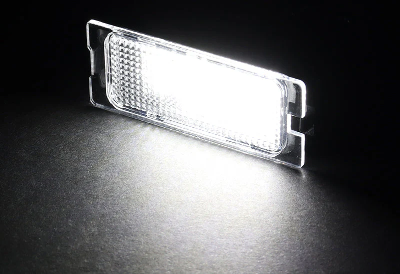 For Ford Edge/Escape Mercury Mariner White LED 6000K License Plate Lights Lamp with Bumper Badge Scratch Guard Set - Image 6