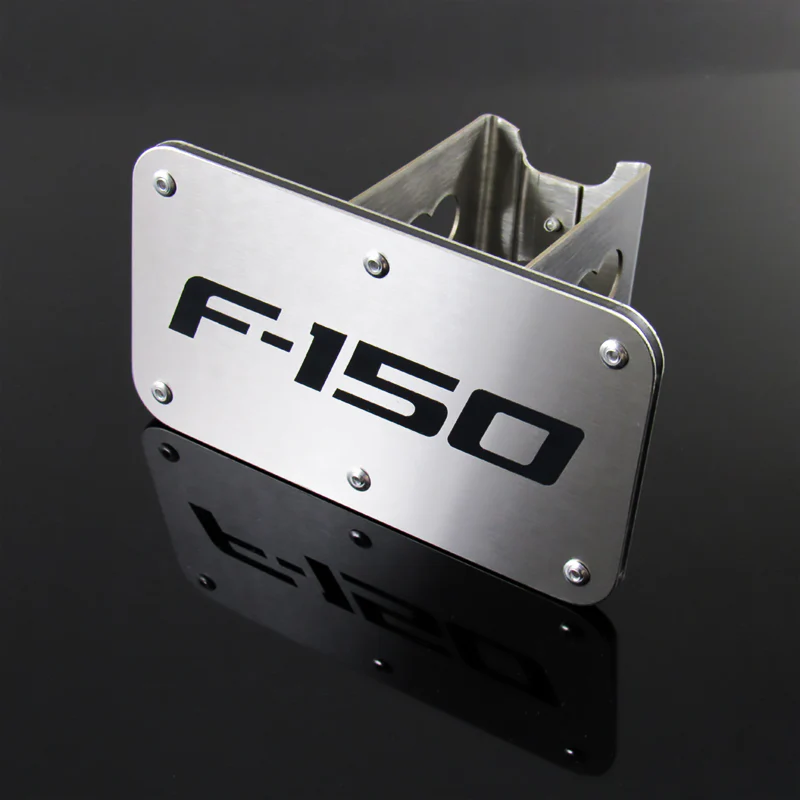 For Ford F150 F-150 Brushed Stainless Steel Hitch Cover 2" Trailer Tow Receiver - Image 4