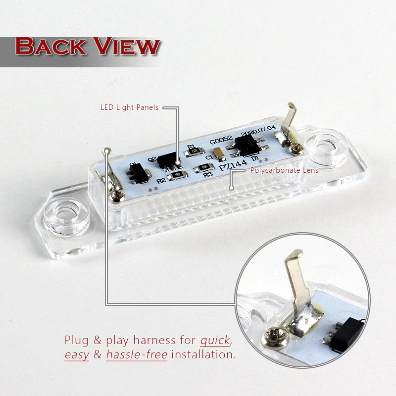 For Ford/Fusion/Mustang/Taurus/Focus Xenon White LED 6000K License Plate Lights - Image 3
