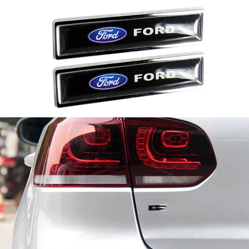 For FORD Luxury Auto Car Body Fender Metal Badge Sticker Decal 2PCS New - Image 2
