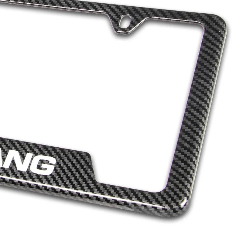 For FORD MUSTANG Carbon Fiber Look License Plate Frame ABS X1 - Image 7