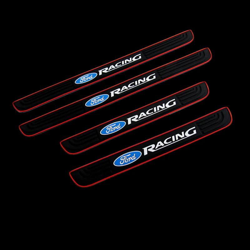 For Ford Racing Door Sill Scuff Panel Cover Decal Protector 3D Anti Scratch 4PCS - Image 3