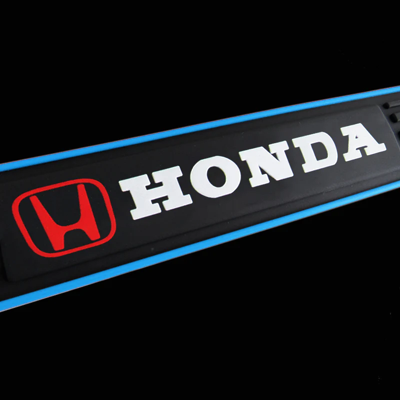 For Honda 4pcs Blue Border Rubber Car Door Scuff Sill Cover Panel Step Protector - Image 3