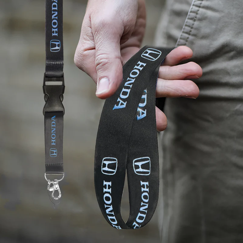 For Honda Accord Civic BLACK Key Chain Strap Quick Release Cell Phone Lanyard x1 - Image 2