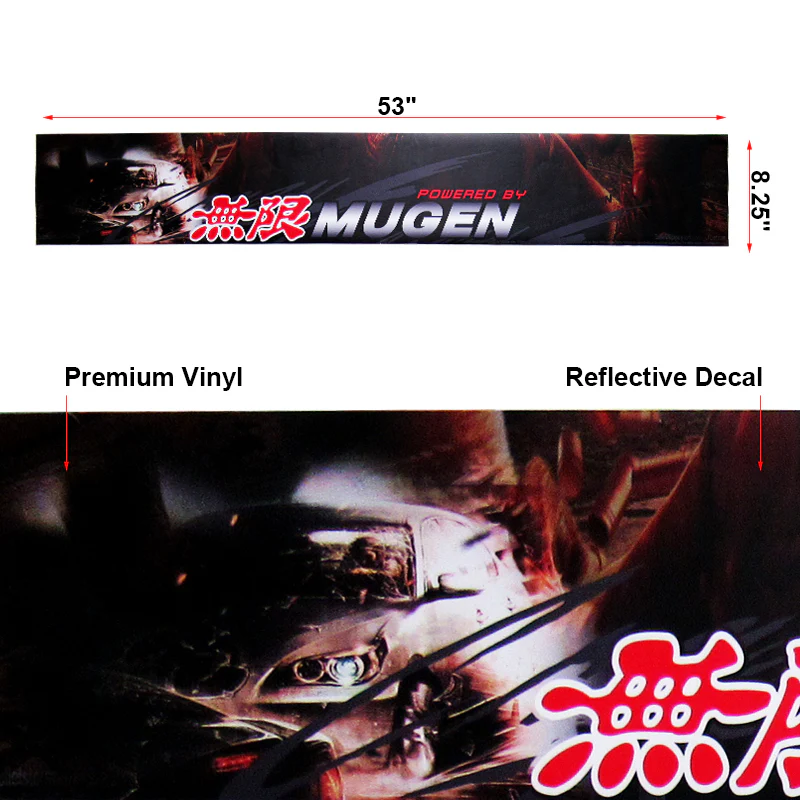 For Honda Civic Accord Mugen Power Car Window Windshield Vinyl Banner Decal Sticker - Image 2