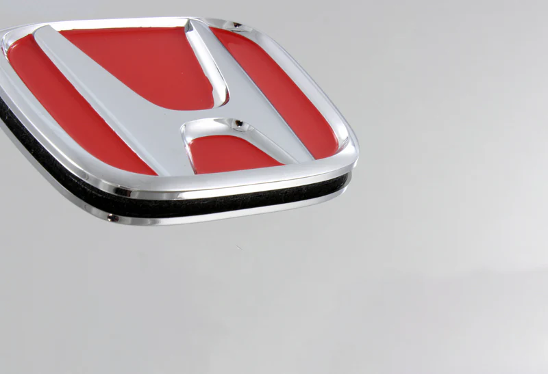 For HONDA Front 3D Mirror Stainless Steel License Plate Frame with Chrome Caps - Image 4