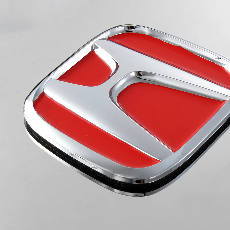 For HONDA Front 3D Mirror Stainless Steel License Plate Frame with Chrome Caps - Image 7
