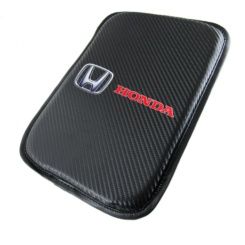 For HONDA Racing Car Center Console Armrest Cushion Mat Pad with LED Coasters Combo Set - Image 2