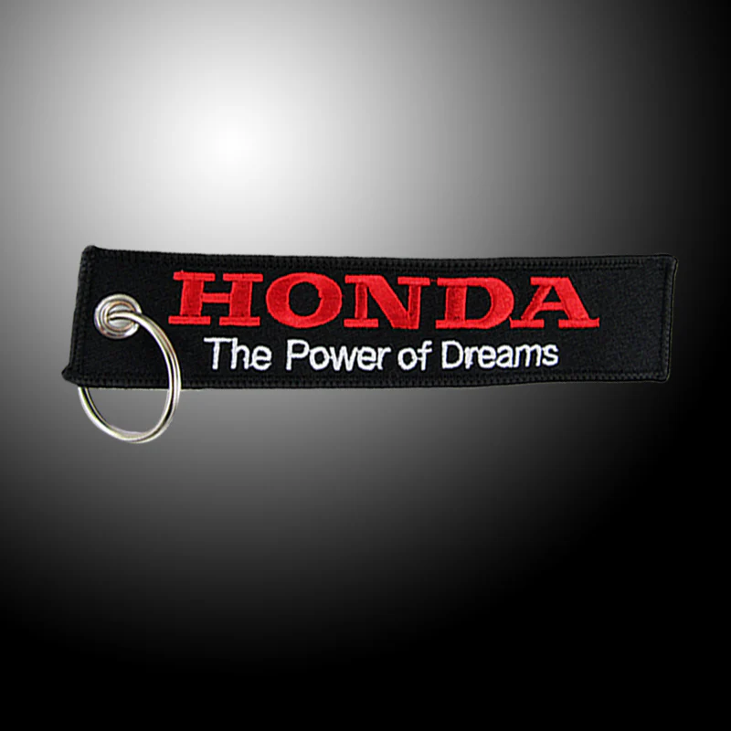 For Honda Type R Integra DC5 EK DC2 Civic Si EMBROIDERED DOUBLE SIDE KEYCHAIN X2 - Image 2