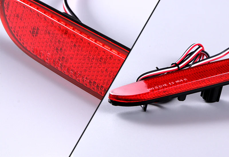 For Infiniti Q50 Q60 Q70 QX30 QX80 LED Rear Bumper Stop Brake Light Kit -Red Lens - Image 2