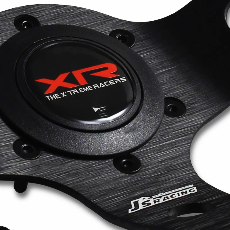 Xtreme Racers Type D 330mm Deep Dished Suede Steering Wheel with Logo Horn Button For J’s Racing New - Image 3